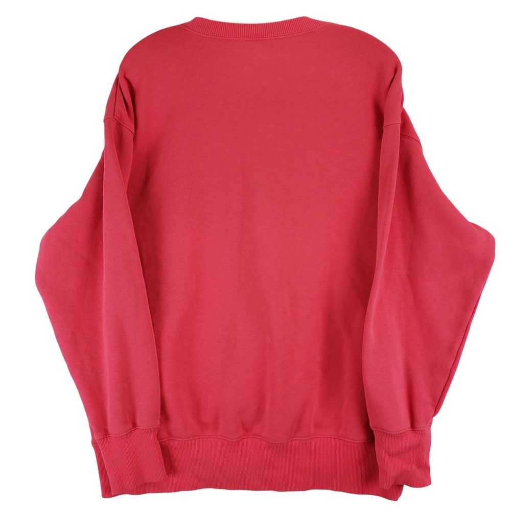 90s Style Center Swoosh Nike Sportswear Sweatshirt Womens M Red Athleisure - Picture 4 of 8
